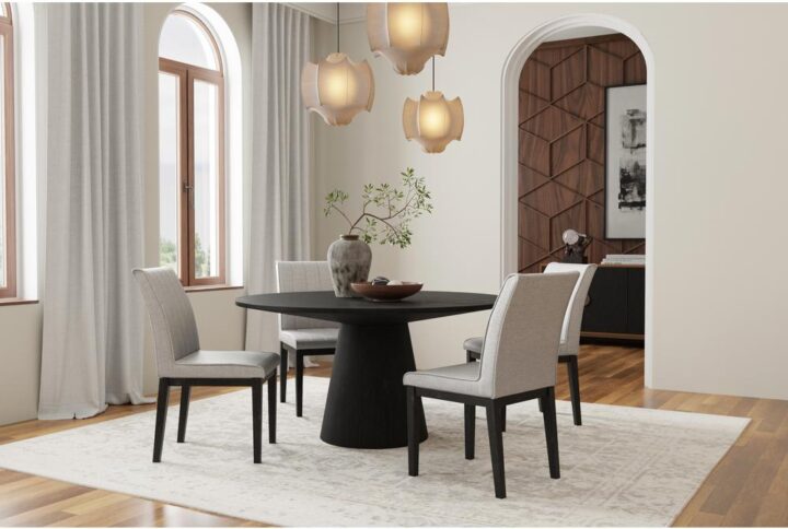 The Cove Round Dining Table has a unique aesthetic
