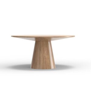 The Cove Round Dining Table has a unique aesthetic