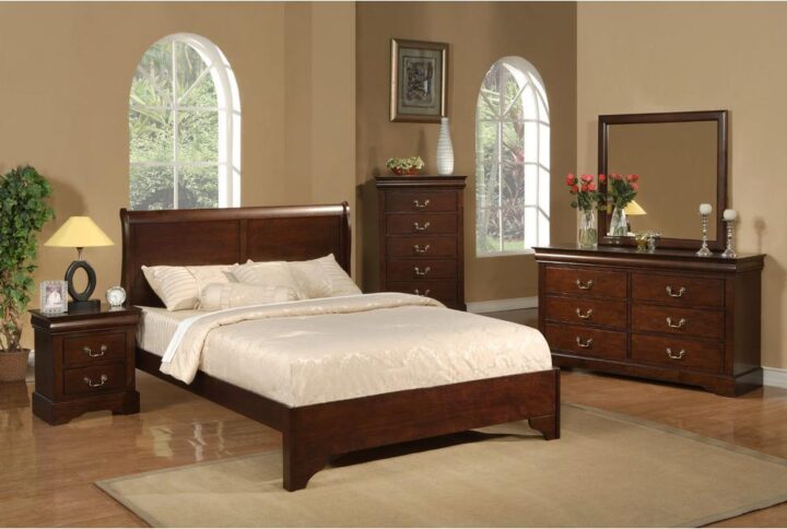 Create a warm and inviting setting in your bedroom with the dignified style of the West Haven collection. Each piece is finely crafted using rubberwood wood solids and poplar veneer