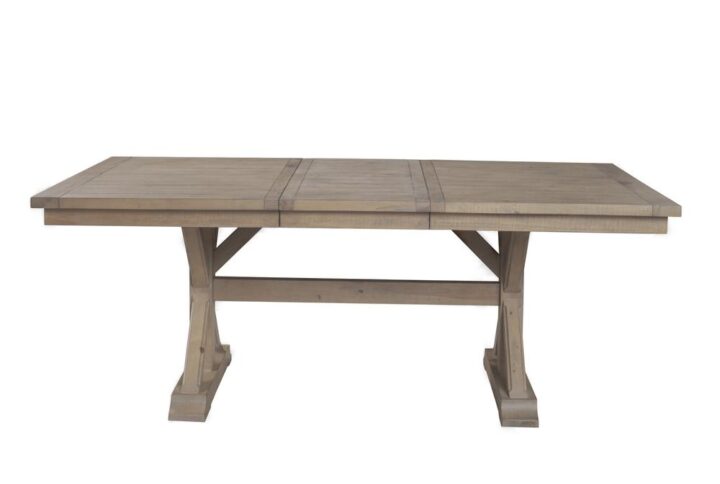 Bring some rustic flavor to your dining room with the Arlo Extension Dining Table. Finished in a gorgeous natural (brown) color
