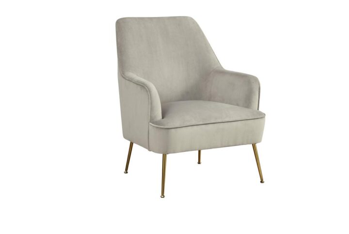 Curl up with a good book in the Rebecca leisure chair that makes for a chic accent to your modern decor. Made with smooth