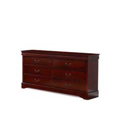 This dresser is the piece for the room with traditional décor. Its shape was originally developed in the mid - 19th century when such pieces were formed to portray a glamorous yet simplistic construction. This piece will bring a needed elegance to any room looking for that special piece.