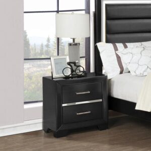 offers plenty of storage for your bedside essentials.