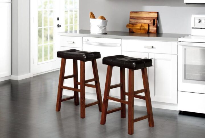 The bar stool is the perfect complement in a countertop seating experience.