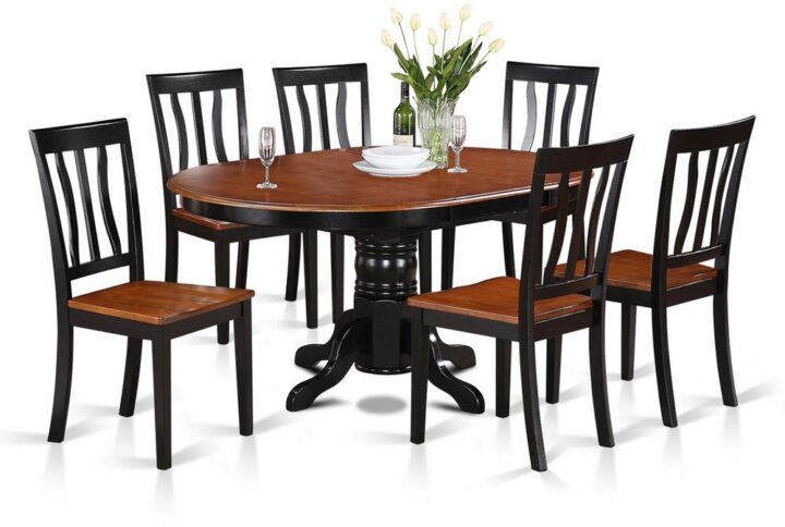 The natural colors of Black & Cherry small kitchen table set complement a different designs and preferences. Having a lightly rounded edge
