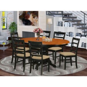 so that family meals remain enjoyable at all times.This dinette set is a valuable addition to your dining room or kitchen. It comprises a table and 6 sturdy chairs made of premium quality Asian Hardwood. No MDF