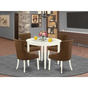 this well-designed and comfortable dinette table may be used for hours at a time. This small dining table requires a very little space and it’d be a great choice if you are struggling with space in your dining area. Made up of rubber wood