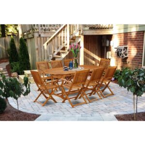 acacia wood is a must-have material for Outdoor-Furniture furniture. The dining table chair set will be the perfect piece for you patio