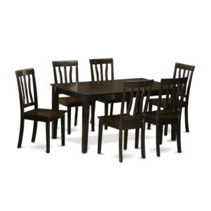 fresh lines and graceful luxury. Capri dinette table set offer your dining area sophistication with stylish and conceptual design and style. This amazing Capri kitchen dining chair includes solid wood top for a subtle