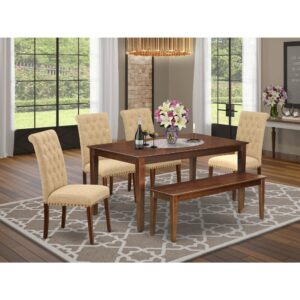 bring this exclusive CABR6-MAH-04 dining set includes a rectangular table