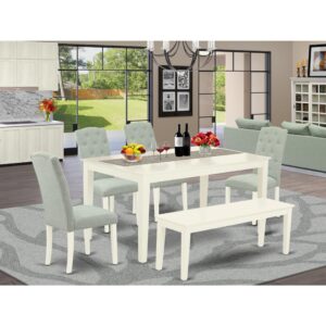 bring this exclusive CACE6-LWH-15 dining set includes a rectangular table