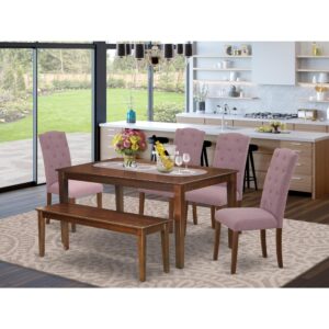 bring this exclusive CACE6-MAH-10 dining set includes a rectangular table