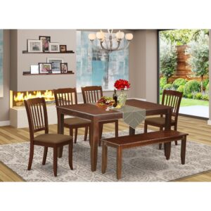 bring this exclusive CADA6-MAH-C dining set includes a rectangular table