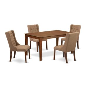 EAST WEST FURNITURE CAFO5-MAH-47 5-PC KITCHEN ROOM TABLE SET