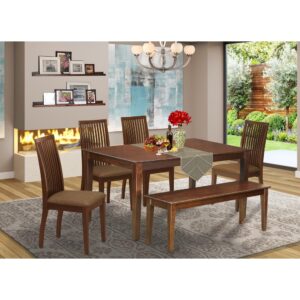 bring this exclusive CAIP6-MAH-C dining set includes a rectangular table