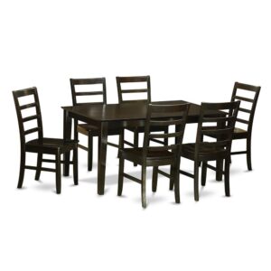 clear lines and fashionable grace. Capri dinette sets present your dining room with a fashionable and aesthetic design. This unique Capri kitchen table and dining chairs attributes a hardwood top for a refined