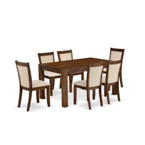 This  Dining Table Set  Includes A Wood Dining Table And 4 Matching Dining Chairs. The Dinning Set  Is Created Of Fine Rubber Wood For Good Quality And Durability. A Rectangular-Shaped Dinning Table Is Made In A Sophisticated Fashion With Distinct Aspects And A Linen Fabric Cushioned Wood Dining Chair Will Motivate Anyone Who Comes To The Kitchen. The Small Table Includes 4 Legs To Provide Maximum Steadiness During Dinner. The Modern And Elegant Design Of The Small Dining Set  Easily Combines With Any Kitchen Area. The Cushioned Seat And Back Of The Mid Century Modern Dining Chairs Are Made Of Linen Fabric That Increases The Kitchen Dining Table Layout. Our Innovative Mid Century Dining Set  Is Quite Simple To Clean With A Damp Cloth And Always Supplies A Distinctive Appeal. The Installation Process Of Our Lavish Dinning Table Set  Is Not Complicated And Simple To Use. Our Dinette Set  Comes Conveniently With Easy-To-Follow Guidelines And All Essential Tools Included. You Need To Follow The Procedures In The Guidebook To Complete The Assembly In A Short Time.