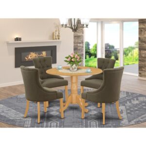 great for compact apartments. The dinette table is created from prime quality rubber wood known as Asian Hardwood. No heat treated pressured wood like MDF