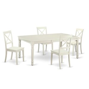 giving you the ideal table for family gatherings or a group of friends. This dining table can be placed in the kitchen or dining room. This kitchen table set has been produced with rubber wood. Rubber wood gives is tough and eco-friendly. Besides