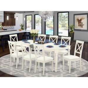 giving you the ideal table for family gatherings or a group of friends. This dining table can be placed in the kitchen or dining room. This kitchen table set has been created with rubber wood. Rubber wood gives is durable and eco-friendly. Additionally