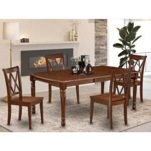 making it incredibly easy to incorporate into any dining room. The Kitchen table includes a built-in 18 inch self-storage expansion leaf which can be stored right beneath table the top. The wooden table is created from prime quality rubber wood known as Asian Hardwood. No heat treated pressured wood like MDF