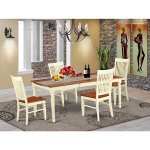 offering you the ideal table for for a large group of people. This dining room table set has been created with rubber wood. Rubber wood has a tough and eco-friendly appeal. With rubber wood furniture