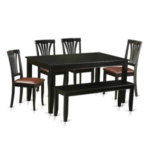 which is suitable for a big family as well as for hosting celebrations at home. The dining set is all-natural without medium density firewood. Its vintage design will go with your dining area and make sure that meals is always a blissfulness. 