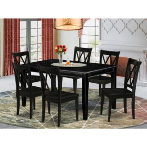 this is one kitchen dinette table that will just set your dining area apart. The center rectangular dining table is best for 4-6 people to sit and enjoy their meal. The wooden table is created from prime quality rubber wood known as Asian Hardwood. No heat treated pressured wood like MDF