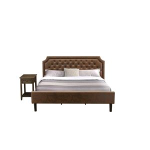 Our gorgeous faux leather cushioned padding full bed can make any room lavish and relaxed to rest in. We are offering a 2 pc bedroom set that contains 1 full size bed with a headboard and an attractive small end table. This platform bed is perfect for conventional bedrooms and a distinctive twist to any contemporary setting. Our wooden set for bedroom has 1 small end table with traditional styling. Sturdy solid wood slats offer better support and fewer sagging for both inner-spring and foam mattresses. Our full bed set is easy to clean with a damped fabric because of its smooth finish. These full size beds can be simply assembled with the provided step-by-step assembly instruction and equipment pack.