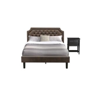 The stunning faux leather cushioned padding wood queen bed frame can make any room luxurious and relaxed to rest in. We are offering a 2-piece bedroom set that contains 1 queen size frame with a headboard and 1 appealing night stand. This upholstered bed is great for conventional bed rooms as well as a unique twist to any modern environment. Our wooden set for bedroom has a wood nightstand with a traditional appearance. Sturdy solid wood slats allow better support and less sagging for both inner-spring and foam mattresses. Our wooden set for bedroom is simple to clean with a damped fabric because of its smooth finish. This queen bed frame can be easily assembled with the provided step-by-step assembly instruction and equipment pack.