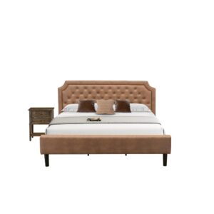 We are providing an exquisite wood bed frame that will definitely build a gorgeous addition to any living room. This platform bed frame includes a Headboard