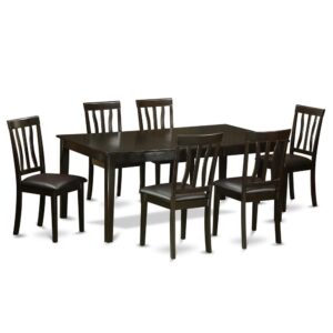 or alternatively folded away and consequently hidden from view out of vision to open up more space. The darker popular stylings of this specific dining room tableand dinette chair set is definitely the perfect complement towards a standard dining area. Finished with a rich Cappuccino color.