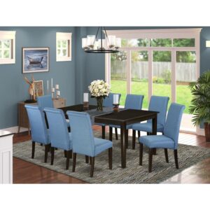 kitchen dining chair. The extendable leaf can be easily expanded making dining room for personal occasions or great parties. The barry upholstered dining chair is elegant & classic in design
