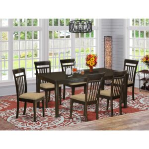 or perhaps folded as well as hidden from view away from vision to open up more space. The richer popular stylings of this specific dining table and dinette chair set will be the excellent complement to a conventional living space. Finished with a rich Cappuccino color.