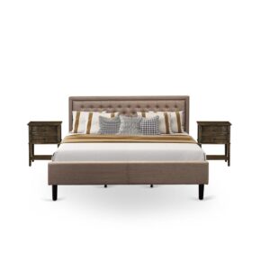 We are providing a sophisticated full size platform bed that will surely make a gorgeous addition to any master bedroom. This full size bed contains a Headboard