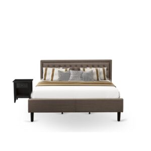 Our Black luxurious faux leather upholstery and padded head board will help to make any bed room lavish and take sleep to a whole new level with comfort. We are providing 1 mid century bed
