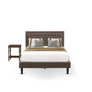 Our Black luxurious faux leather upholstery and padded queen headboard will make any master bedroom lavish and take sleep to a whole new level with comfort. We are offering a 3 piece wooden set for bedroom which contains 1 queen size bed frame