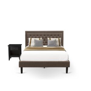 Our Black luxury faux leather upholstery and padded queen headboard will help to make any bed room lavish and take sleep to a whole new level with comfort. We are providing a 5 pc bed set which contains 1 mid century bed