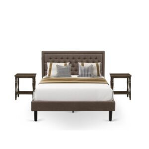 This stunning bed set is a shining example of modern style and forward thinking. Add elements of antique glamour to your bedroom with this gorgeous full size bed set. Crafted with sturdy wood