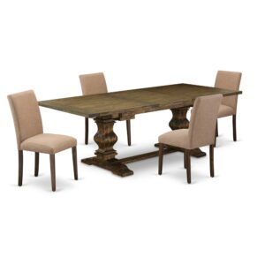 Upgrade your kitchen or dining area to the next level with our impressive style rectangular extendable leaf table. The dinette table features a classic design with a painted