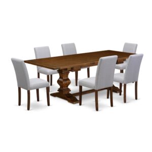 Take your kitchen or dining area to the next level with our innovative style rectangle expandable leaf table. The kitchen table features a classic design with a painted