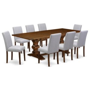 Upgrade your kitchen or dining area to the next level with our innovative style rectangular expandable leaf table. The dining table features a classic design with a painted