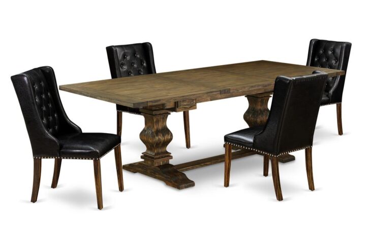 EAST WEST FURNITURE LAFO5-77-49 5-PC DINING ROOM TABLE SET