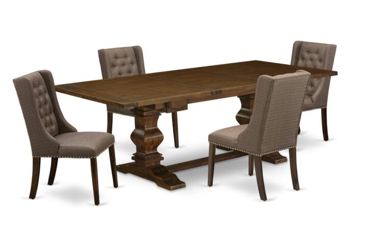 EAST WEST FURNITURE LAFO5-88-18 5-PC MODERN DINING SET