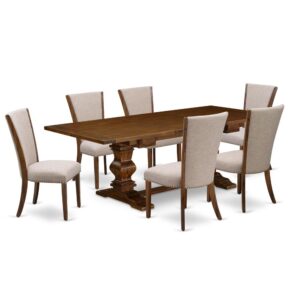 Upgrade your kitchen or dining area to the next level with our advanced style rectangular extendable leaf table. The dining table features a classic design with a painted