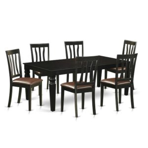 Modern Touch To Any Kitchen Area Or Dining Area. This Particular Seven Piece Kitchen Table Set With One Table And 6 Dining Room Chairs. Top Notch Dining Set Which Made Out Of 100% Asian Hardwood. Simply No Mdf