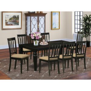 Modern Touch To Any Kitchen Or Dining Area. This Kind Of Nine Piece Dining Table Set With 1 Table And 8 Dining Room Chairs. Top Notch Dining Set Which Made Out Of 100% Asian Hardwood. Simply No Mdf