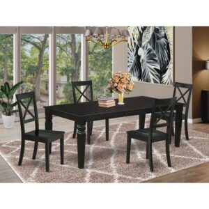 with wood seats finished in elegant Black color which let you enjoy a nice and trendy dining experience. Made up of hardwood