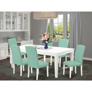 this well-designed and comfortable dinette table may be used for hours at a time. This rectangular wooden table is best for 4-8 people to sit and enjoy their meal. This wonderful slick Linen White kitchen table makes a really good addition for all kitchen space and corresponds all sorts of dining-room concepts. 100% solid wood from table top to table legs. This simple but charming Parson chair will add ambiance and style to your dining-room. A contemporary twist on a classic design