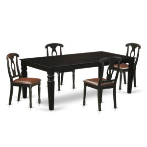 Modern Touch To Any Kitchen Area Or Dining Area. This Type Of 5 Piece Dining Room Table Set With 1 Table And Four Dining Area Chairs. High Quality Kitchen Set Which Made Out Of 100% Asian Hardwood. Simply No Mdf